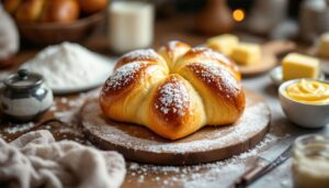 Stella brioche alla crema: soffice, scenografica e perfetta da condividere