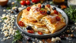 Una millefoglie salata che conquista: il tuo antipasto diventa arte con pasta sfoglia e crema di formaggio