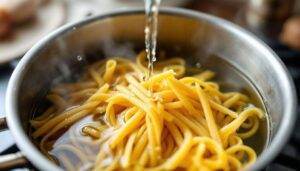 Il “trucco” dell’olio nell’acqua di cottura serve a non far attaccare la pasta?