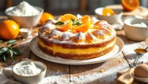 Torta soffice all’arancia per colazione senza burro e con ricotta