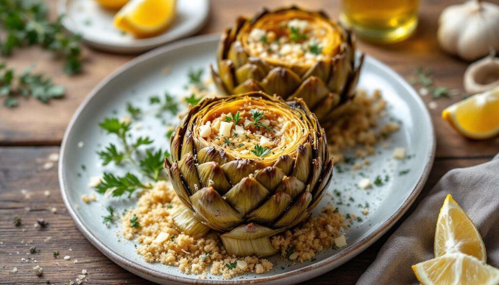 Carciofi ripieni: la ricetta base al forno senza carne
